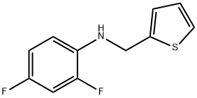 2,4-difluoro-N-(thiophen-2-ylmethyl)aniline Structure