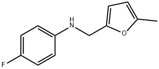 4-fluoro-N-[(5-methylfuran-2-yl)methyl]aniline Struktur