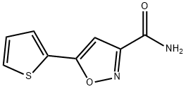 5-(噻吩-2-基)-1,2-噁唑-3-甲酰胺, 1019656-18-8, 结构式