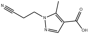 1-(2-cyanoethyl)-5-methyl-1H-pyrazole-4-carboxylic acid Structure