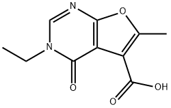 3-ethyl-6-methyl-4-oxo-3H,4H-furo[2,3-d]pyrimidine-5-carboxylic acid Structure