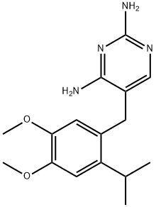 5-[[4,5-Dimethoxy-2-(methylethyl)phenyl]methyl]-2,4-pyrimidinediamine Structure