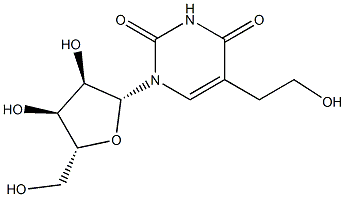 5-(2-Hydroxyethyl)uridine Struktur