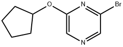 2-Bromo-6-(cyclopentoxy)pyrazine Structure