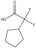 Cyclopentyl-difluoroacetic acid Structure