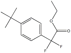 Ethyl-2,2-difluoro-2-(4-tert-butylphenyl)acetate Struktur