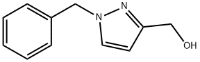 (1-Benzyl-1H-pyrazol-3-yl)-methanol, 102846-11-7, 结构式