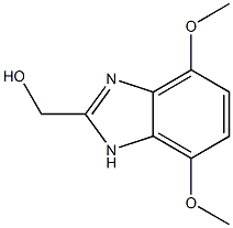 (4,7-二甲氧基-1H-苯并[D]咪唑-2-基)甲醇, 103151-22-0, 结构式