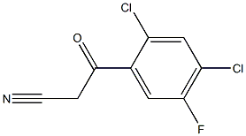 3-(2,4-二氯-5-氟苯基)-3-氧代丙腈, 103318-74-7, 结构式