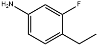 4-乙基-3-氟苯胺,1034497-92-1,结构式