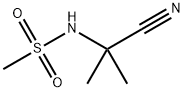 N-(1-氰基-1-甲基乙基)甲磺酰胺, 103472-14-6, 结构式