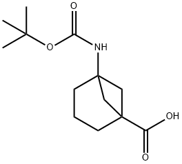 5-[(TERT-BUTOXYCARBONYL)AMINO]BICYCLO[3.1.1]HEPTANE-1-CARBOXYLIC ACID Structure