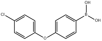 4-(4-氯苯氧基)苯基硼酸 结构式