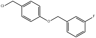 1-((4-(chloromethyl)phenoxy)methyl)-3-fluorobenzene Structure