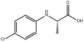 (2S)-2-[(4-chlorophenyl)amino]propanoic acid 结构式