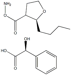 (S)-3-amino-tetrahydro-furan-3-carboxylic acid butyl ester (S)-mandelic acid Structure