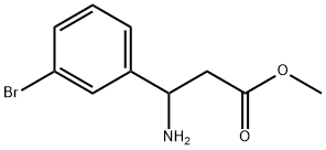 3-氨基-3-(3-溴苯基)丙酸甲酯 结构式