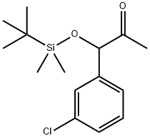 (+/-)-1-[(tert-butyldimethylsilyl)oxy]-1-(3-chlorophenyl)propan-2-one Structure
