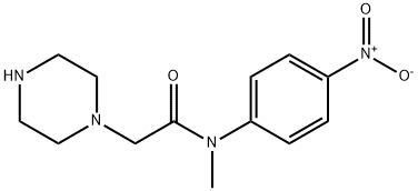 N-methyl-N-(4-nitrophenyl)-2-(piperazin-1-yl)acetamide Structure