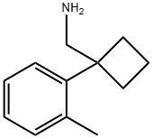 [1-(2-methylphenyl)cyclobutyl]methanamine Struktur