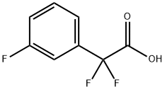 2,2-二氟-2-(3-氟苯基)乙酸, 1042623-00-6, 结构式