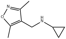 N-[(dimethyl-1,2-oxazol-4-yl)methyl]cyclopropanamine Struktur