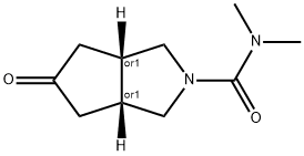 N,N-二甲基-5-氧代六氢环戊烷[C]吡咯-2(1H)-甲酰胺,1042666-57-8,结构式