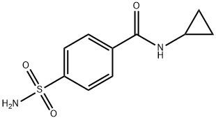 Benzamide,4-(aminosulfonyl)-N-cyclopropyl- Struktur