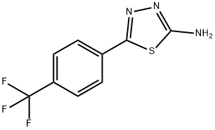 5-[4-(trifluoromethyl)phenyl]-1,3,4-thiadiazol-2-amine Struktur