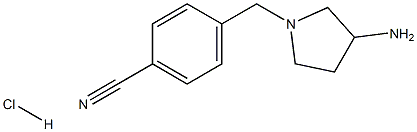 4-((3-aminopyrrolidin-1-yl)methyl)benzonitrile hydrochloride,1044769-67-6,结构式