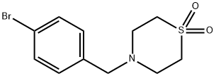 4-(4-Bromobenzyl)-thiomorpholine-1,1-dioxide Structure