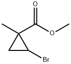 methyl 2-bromo-1-methylcyclopropane-1-carboxylate Struktur