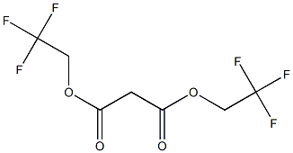 malonic acid di(2,2,2-trifluoroethyl ester) Struktur