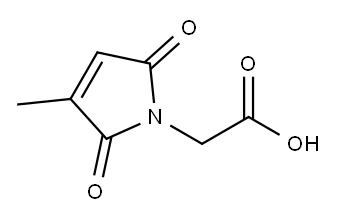 2-(3-methyl-2,5-dioxo-2,5-dihydro-1H-pyrrol-1-yl)acetic acid Structure