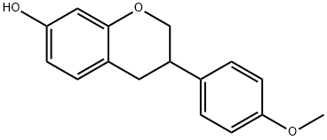 3-(4-methoxyphenyl)-3,4-dihydro-2H-chromen-7-ol,10499-17-9,结构式