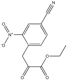 ethyl 3-(4-cyano-2-nitrophenyl)-2-oxopropanoate Structure