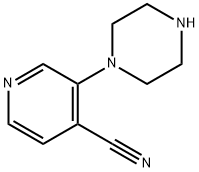 3-(piperazin-1-yl)pyridine-4-carbonitrile Structure