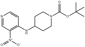 TERT-BUTYL 4-(3-NITROPYRIDIN-4-YLAMINO)PIPERIDINE-1-CARBOXYLATE Structure