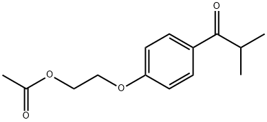 1-Propanone, 1-[4-[2-(acetyloxy)ethoxy]phenyl]-2-methyl- Structure