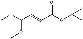 4,4-二甲氧基-2-丁烯酸叔丁酯 结构式