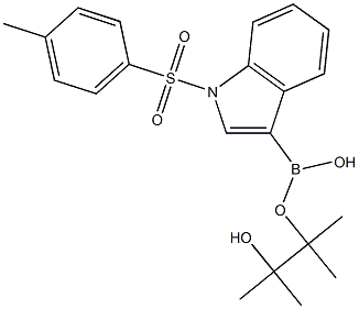 N-(p-Toluenesulfonyl)indole-3-boronic acid pinacol ester Structure
