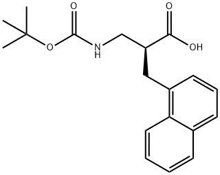 3-((叔丁氧基羰基)氨基)-2-(萘-1-基甲基)丙酸, 1076197-03-9, 结构式