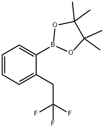 4,4,5,5-TETRAMETHYL-2-[2-(2,2,2-TRIFLUOROETHYL)PHENYL]-1,3,2-DIOXABOROLANE Struktur