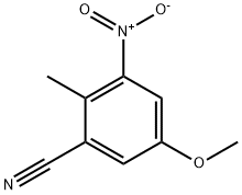 5-Methoxy-2-methyl-3-nitrobenzonitrile, 1082040-58-1, 结构式