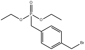 1-(bromomethyl)-4-(diethoxyphosphorylmethyl)benzene Struktur