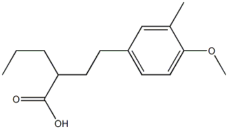 Benzenebutanoic acid, 4-Methoxy-3-Methyl-a-
propyl Struktur