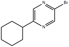 2-Bromo-5-(cyclohexyl)pyrazine 结构式