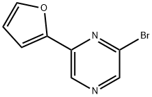 2-Bromo-6-(2-furyl)pyrazine Structure