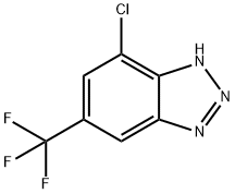 7-Chloro-5-trifluoromethyl-1H-benzotriazole,1086836-70-5,结构式