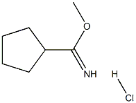 Cyclopentanecarboximidic acid, methyl ester, hydrochloride Struktur